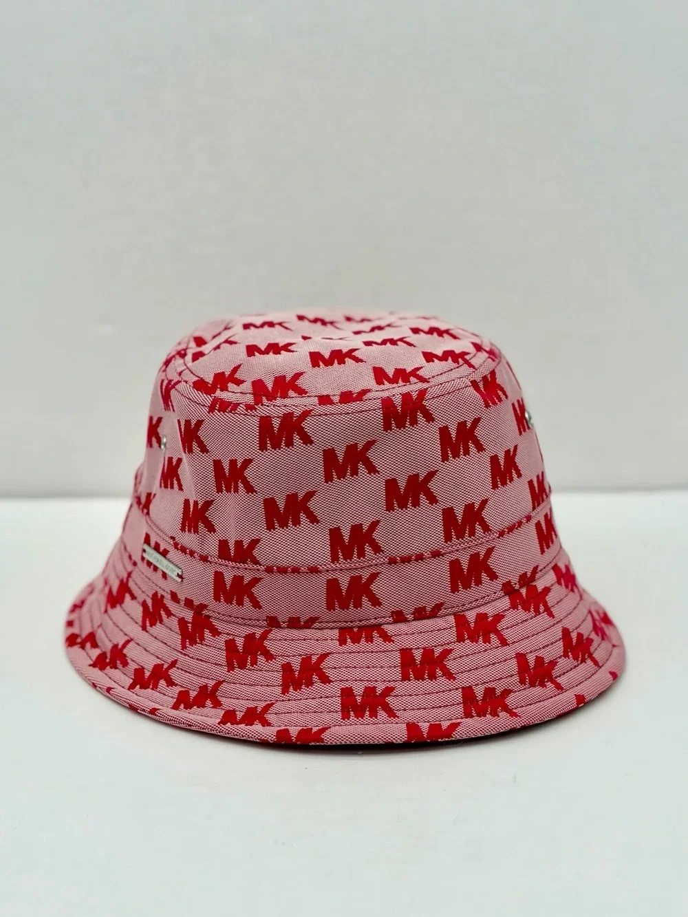 Michael Kors Pink MK Logo Bucket Hat